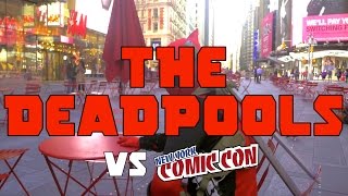 Deadpools vs New York ComicCon NYCC 2015  Deadpool Flash Mob [upl. by Delanie762]