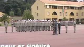 Cérémonie de la remise des képis blancs Avec code de lhonneur du légionnaire [upl. by Estevan]