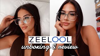 ZEELOOL UNBOXING amp HONEST REVIEW  AFFORDABLE GLASSES HAUL [upl. by Junie]