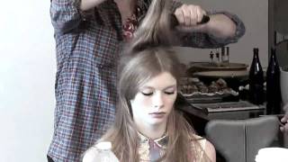 ELLEs Beauty School How to wear your hair half up amp half down [upl. by Aracot]