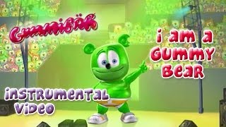 The Gummy Bear Song Instrumental With Lyrics  Gummibär The Gummy Bear [upl. by Boorman272]