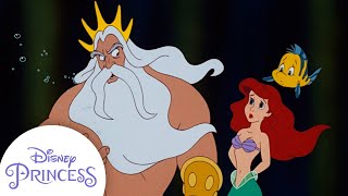 King Triton Warns Ariel  The Little Mermaid  Disney Princess [upl. by Akemed]