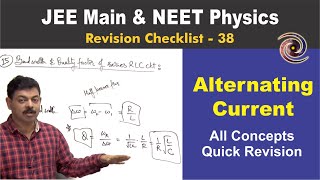 Alternating Current  Revision Checklist 38 for JEE Main amp NEET [upl. by Orips]