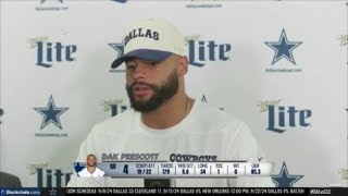 Dak Prescott Postgame PRESS CONFERENCE vs Browns Talks New Contract  Its DONE Im HAPPY [upl. by Gerdeen861]