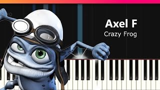 Crazy Frog  quotAxel Fquot Piano Tutorial  Chords  How To Play  Cover [upl. by Annodas762]