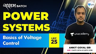 Basics of Voltage Control  Lec 25  Power Systems  GATE EEECE 2021 Exam  Ankit Goyal [upl. by Ytiak]