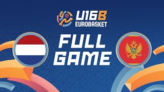 Group Phase  Netherlands v Montenegro  Full Basketball Game  FIBA U16 EuroBasket 2024 Division B [upl. by Chemaram]