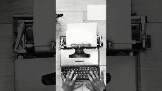 ASMR Typewriter funfacts asmr asmrsounds mindboggling thoughts shorts [upl. by Ennaitsirhc]