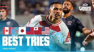 Terrific tryscoring  Pool Stages BEST tries  Pacific Nations Cup 2024 [upl. by Christyna547]