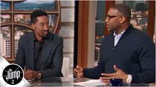 2019 NBA AllStar Game Draft Scottie Pippen and Tracy McGrady pick their starters  The Jump [upl. by Harlie]