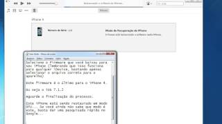 Como atualizar iPhone com firmware baixada fora do iTunes [upl. by Teeniv195]