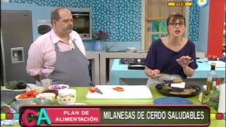 Milanesas de cerdo con puré de berenjenas [upl. by Anear]