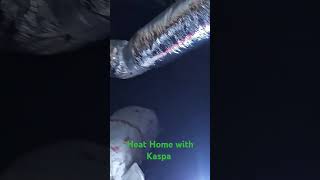 Heat Home with Kaspa Ductwork Connecting to House Ks5 Now Soon More Burn GEM Every Week crypto [upl. by Maclaine359]