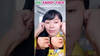 ONLY 1 EXERCISE  FIX SAGGY FACE AND DROOPY CHEEKS [upl. by Dao861]