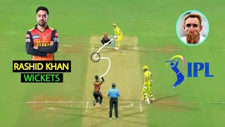 Rashid khan top 7 brilliant bowled wickets in cricket  Rashid khan Spin [upl. by Tunk]