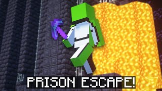 Dream Escapes Prison on the Dream SMP [upl. by Aihseyk]