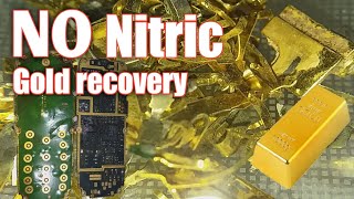 NO NITRIC ACID CELL PHONE GOLD PLATED CONNECTORS GOLD RECOVERY  GOLD RECOVERY WITHOUT NITRIC ACID [upl. by Adnamma110]