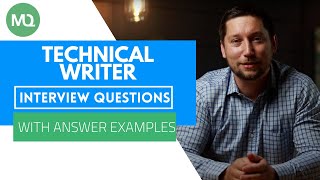 Technical Writer Interview Questions with Answer Examples [upl. by Atteiluj]