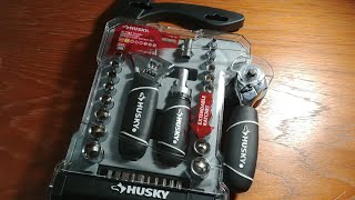 Husky 40 piece stubby combination wrench and socket set review [upl. by Lounge]