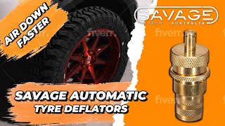 SAVAGE TYRE DEFLATORS KIT USER GUIDE 4X4 OFFROAD [upl. by Yclehc]