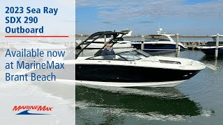 2023 Sea Ray SDX 290 Outboard for sale at MarineMax Brant Beach NJ [upl. by Yreved]