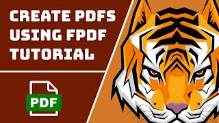 Create PDFs Using PHP FPDF Full Tutorial [upl. by Wieche284]