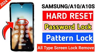 Samsung Galaxy A10 A105f Hard Reset ll All Type Pin Lock Pattern Lock Remove Without PC 100 Free [upl. by Walworth25]