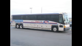 2005 MCI D4500CL 70332 on the Pascack Valley Line Express Coach USA from Spring Valley to Secaucus [upl. by Oppen982]