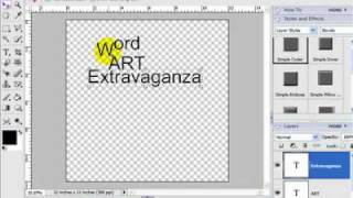 Digital Scrapbook tutorial  How to Make Word Art [upl. by Sicnarf553]