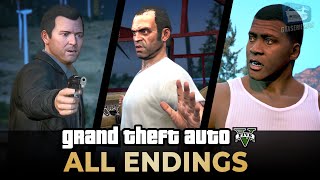 GTA 5 PS5  All Endings Final Missions [upl. by Margret672]