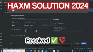 Haxm not installed Error  Resolve Haxm error 2024 [upl. by Busey]