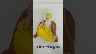 Guru Nanak Dev ji ❤️ punnu art drawing waheguru shorts trending gurunanakdevji shortsfeed [upl. by Wilonah572]