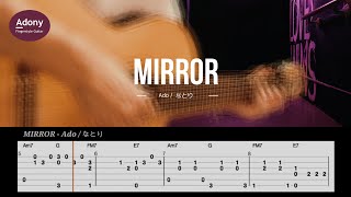 MIRROR  Ado  なとり Free TAB  Fingerstyle Guitar Solo [upl. by Bright]