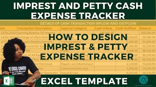 👉HOW TO DESIGN AN IMPREST AND PETTY CASH EXPENSE TRACKER IN EXCEL [upl. by Ayalahs518]