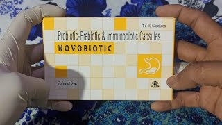 Probiotic  Prebiotic amp Immunobiotic Capsules  NOVOBIOTIC Capsules  use  Dose  in hindi [upl. by Karlan]