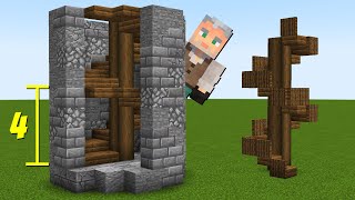 How To Build Spiral Stairs CORRECTLY In Minecraft [upl. by Abana]