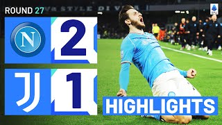 NAPOLIJUVENTUS 21  HIGHLIGHTS  Kvaratskhelia and Raspadori seal Napoli win  Serie A 202324 [upl. by Steel]