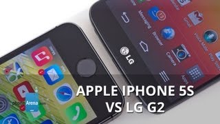 Apple iPhone 5s vs LG G2 [upl. by Akinirt]