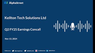 Kellton Tech Solutions Ltd Q2 FY202425 Earnings Conference Call [upl. by Onitselec]