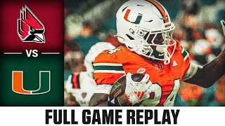 Ball State vs Miami Full Game Replay  2024 ACC Football [upl. by Fattal]