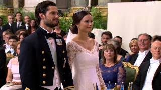 Prince Carl Philip of Sweden amp Sofia Wedding ceremony June 2015 [upl. by Norbel]