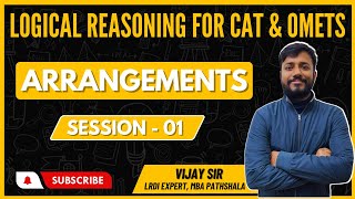 Logical Reasoning  Linear Arrangements Easy Session 01  MBA Pathshala  Vijay Sir  CAT LRDI [upl. by Arualana75]