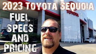 2023 Toyota Sequoia fuel mileage and pricing released [upl. by Ennaeel]