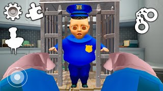 HELP Police BABY VS CAGE Baby In Yellow MODS [upl. by Aivatnuahs998]