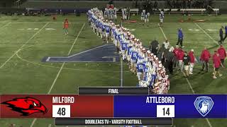 Football Varsity Milford vs Attleboro 09282023 [upl. by Nevaed]