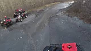 2019 Yamaha Grizzly 700 SE Alaska winter riding [upl. by Cutter]