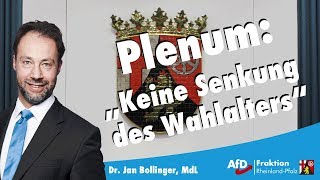 Dr Jan Bollinger AfD Zum Wahlalter [upl. by Newman]