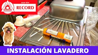 ❤️Cómo INSTALAR un LAVADERO de COCINA RECORD😱FREGADERO de 1 POZA en MELAMINA👏🏼Instalación🔥Pasos🌎VLOG [upl. by Ahsenev]