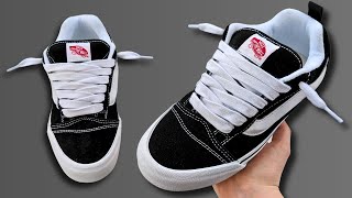 HOW TO LACE KNU SKOOL VANS BEST WAY [upl. by Meehahs]