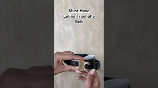 Unboxing the Celine MEDIUM TRIOMPHE BELT IN TAURILLON LEATHER unboxing celinefashion [upl. by Diamante]